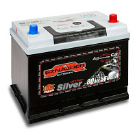 Аккумулятор SZNAJDER Silver (80 Ah) 560 А, 12 V Обратная, R+ D26