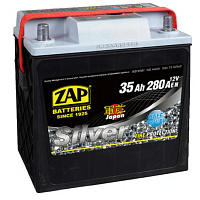 Аккумулятор ZAP SILVER (35 Ah) 280 A, 12 V Обратная, R+ B19 ZAP-535 70
