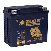 Аккумулятор для мотоцикла ZUBR Bike Premium 20Ah, 310A, 12V, Прямая L+, YT20-4