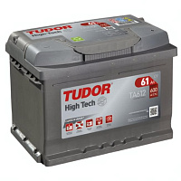Аккумулятор TUDOR High Tech (61 Ah) 600 A, 12 V Обратная, R+ LB2