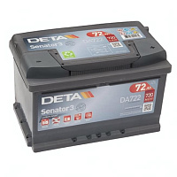 Аккумулятор DETA (72 Ah) 720 A, 12 V Обратная, R+ LB3