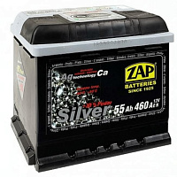 Аккумулятор ZAP SILVER (55 Ah) 460 A, 12 V Обратная, R+ L2 ZAP-555 27