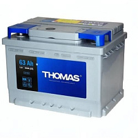 Аккумулятор Thomas / 63Ah / 640А / низкий