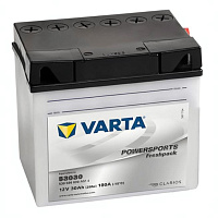 Аккумулятор для мотоцикла Varta Powersports (30 Ah) 300 A, 12 V Обратная, R+ YB30L-BS 530034030-549698