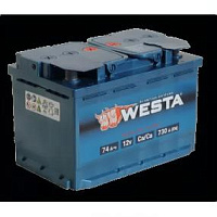 Автомобильный аккумулятор WESTA 74Ah 730A R+