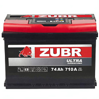 Аккумулятор Zubr Ultra 74 Ah, 710 A, 12 V, Обратная полярность, LB3, ZU740SK
