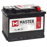 Аккумулятор MASTER BATTERIES (60 Ah) 500 A, 12 V Обратная, R+ L2