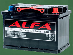Автомобильный аккумулятор ALFA Hybrid 70Ah 720A R+