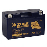 Аккумулятор для мотоцикла ZUBR Bike Premium 8Ah, 125A, 12V, Прямая L+, YT7B-4