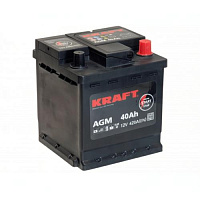 Аккумулятор Kraft AGM / 40Ah / 420А