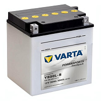 Аккумулятор для мотоцикла Varta Powersports (30 Ah) 300 A, 12 V Обратная, R+ YB30L-BS 586228
