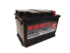 Автомобильный Аккумулятор KRAFT EFB 70Ah R+ 760A